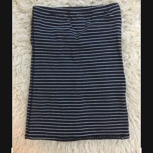 Volcom Striped Black and White Tube Top